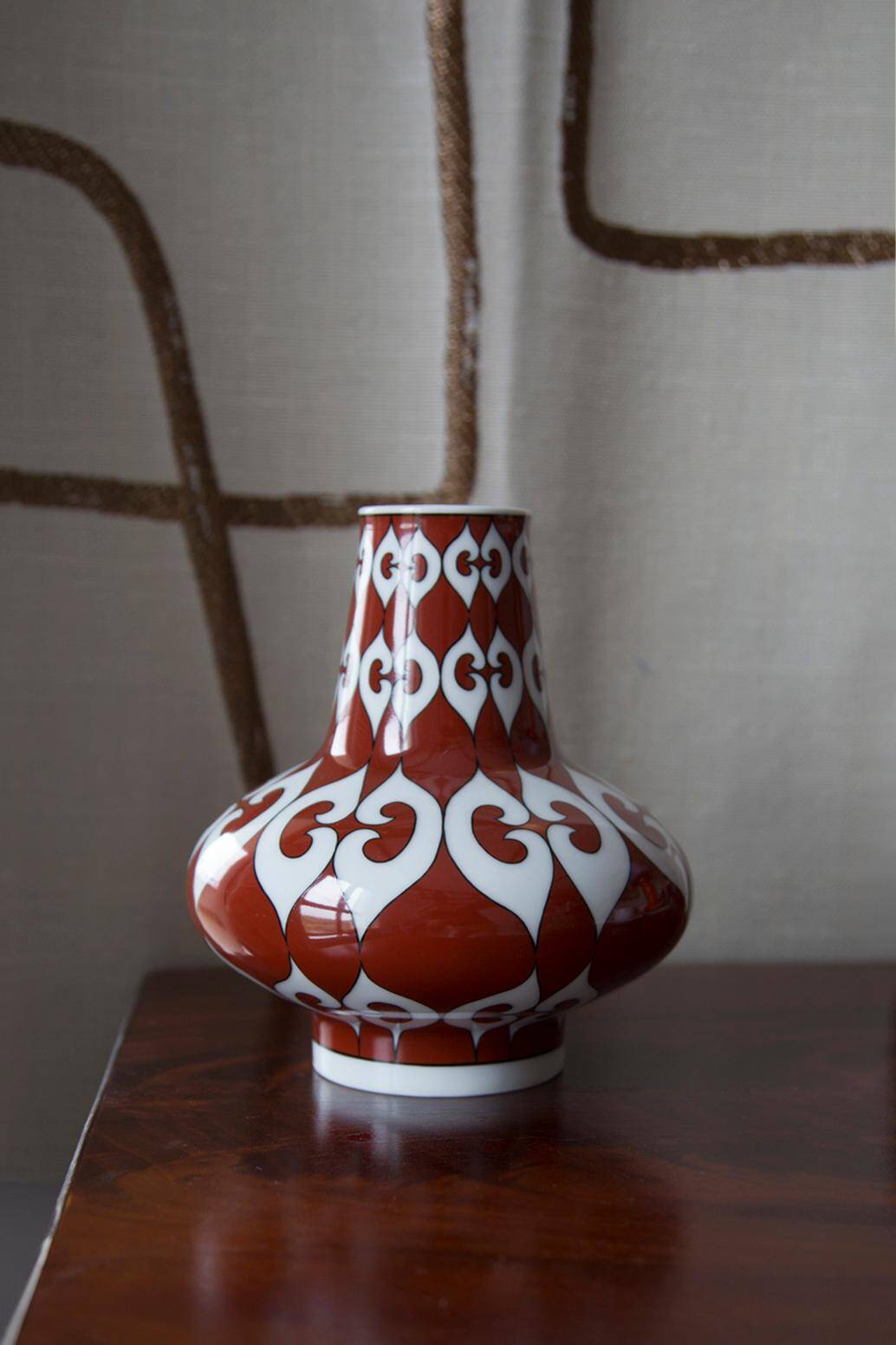 Mid-century porcelain ceramic vase, Europe, 1960s