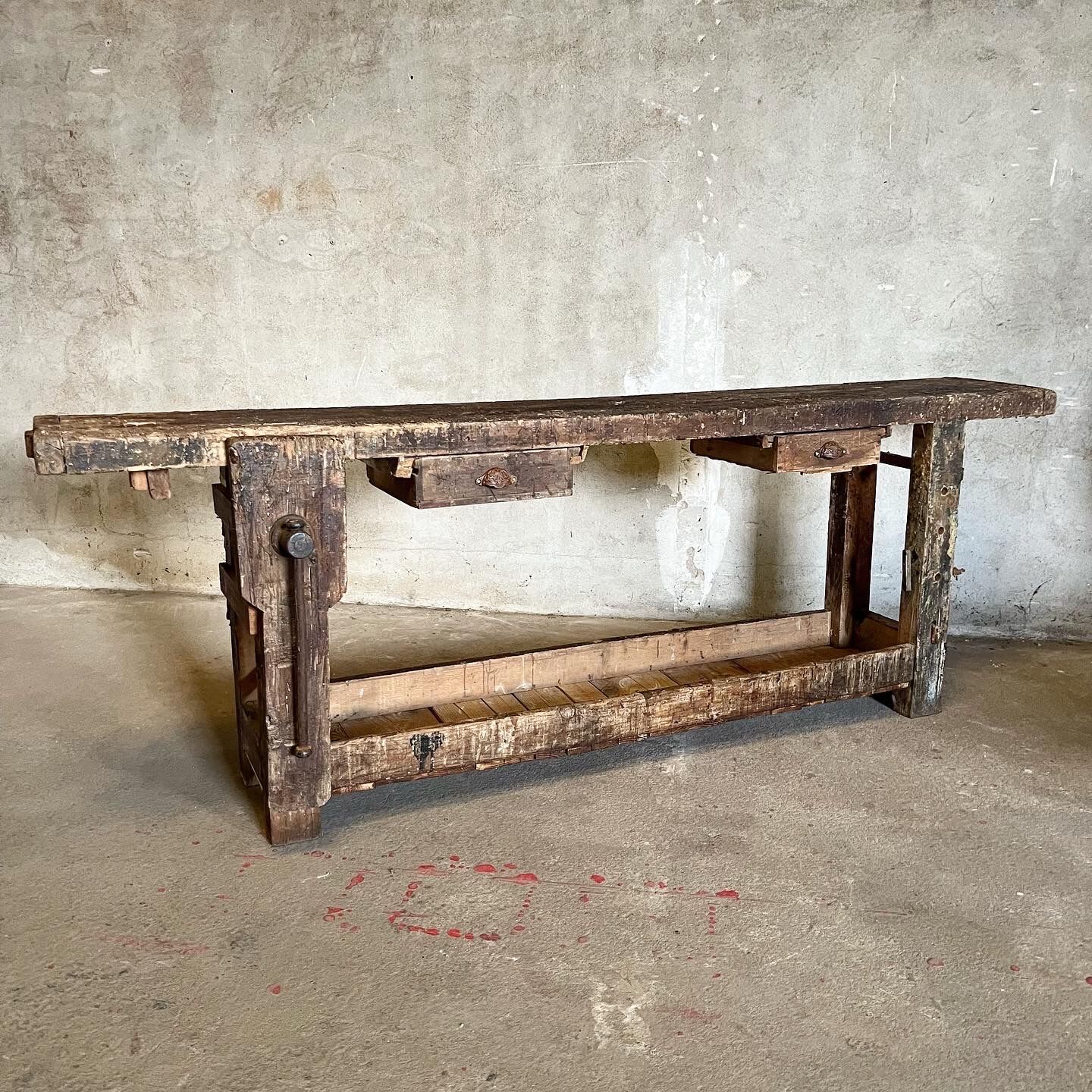 Old carpenter's workbench