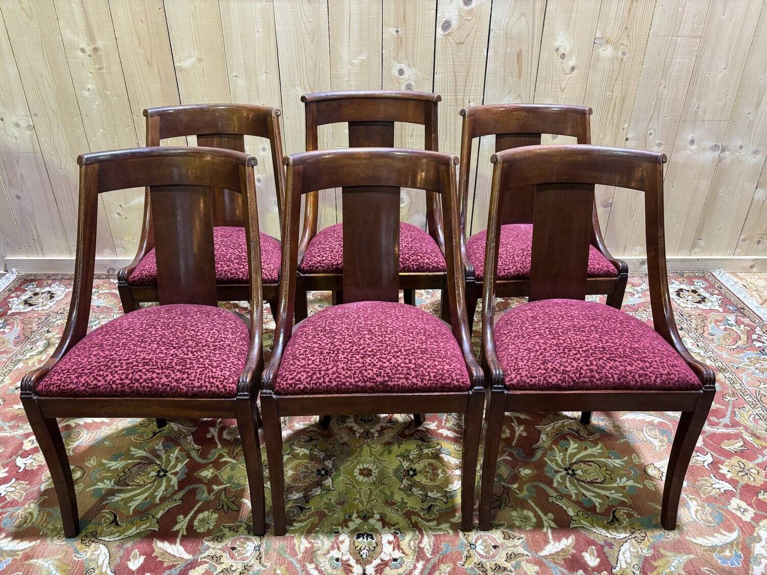 Set of 6 gondola chairs