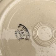6 Vintage flat plates in Luneville earthenware evreux model