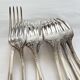 Set of 8 forks in SFAM silver metal