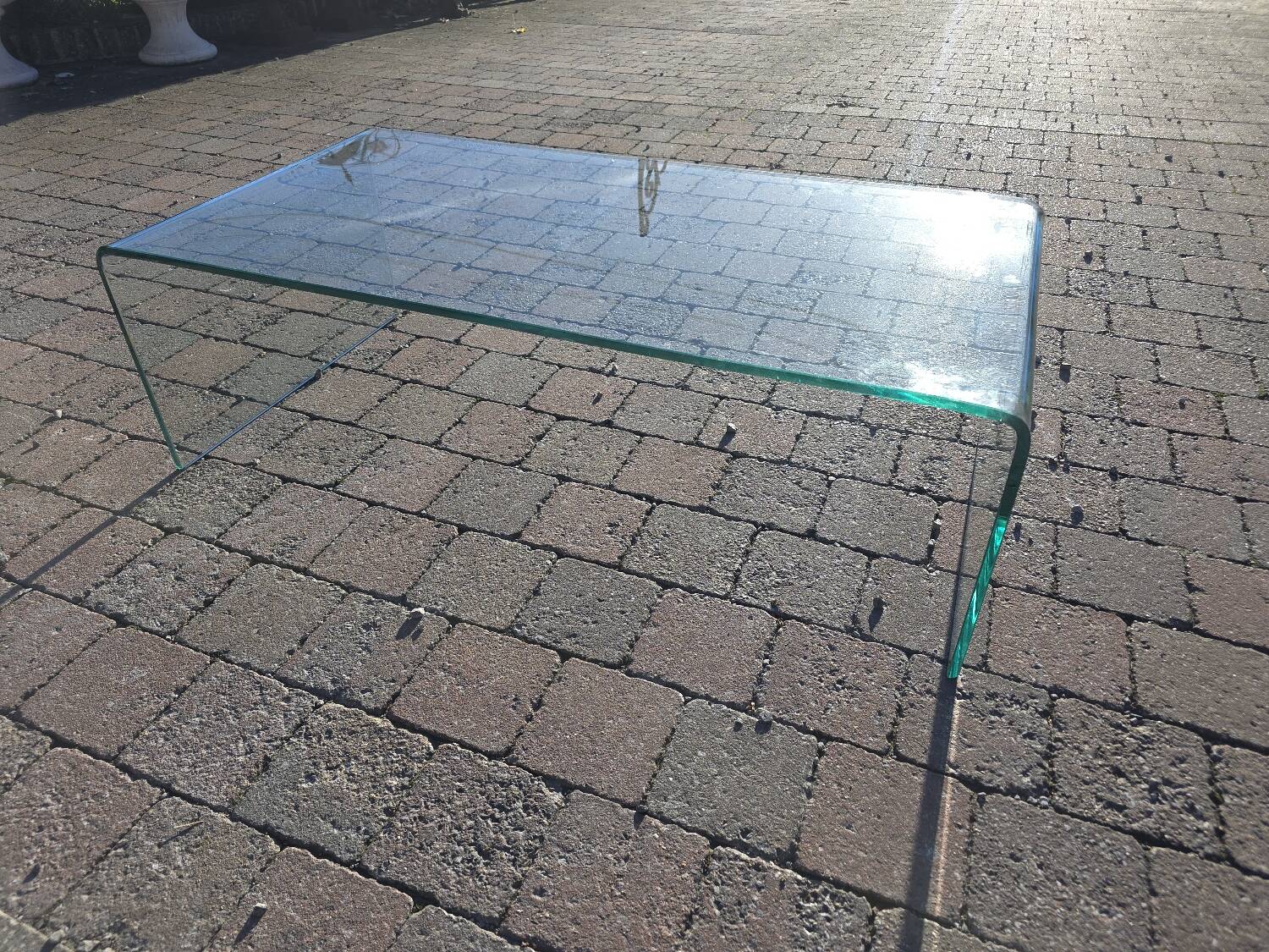 Roche Bobois vintage glass coffee table