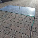 Roche Bobois vintage glass coffee table