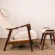 Grand Fauteuil Norvégien en Teck avec Ottoman, Folke Ohlsson pour Westnofa.