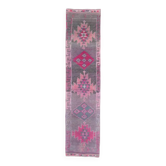 Tapis couloir fait main Oushak turc 80x348