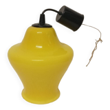 Yellow opaline pendant light