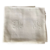 3 cotton napkins with monogram