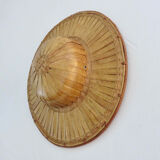 Hat, colonial helmet in bamboo 60s 70s