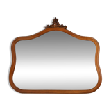 Miroir belge en chêne sculpté de style Louis XV du XXe siècle