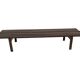 Slatted bench table wenge wood Martin Visser style 60's