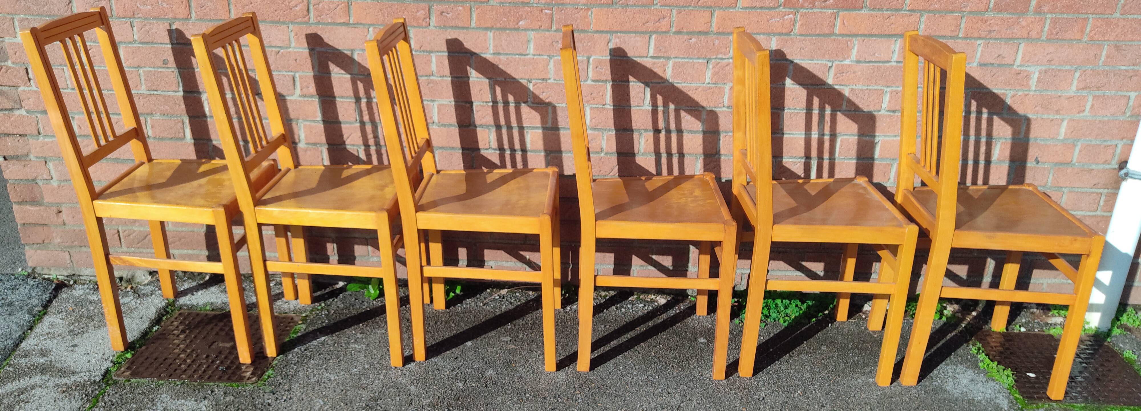 6 chaises bistrot ELF vintage