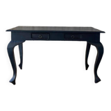 Louis XV style console in black wood