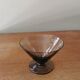 Lot de 7 coupes art déco verre fumé