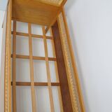 1960s oak and wicker baby bed