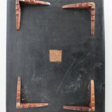 Chinese tray in mother-of-pearl and soapstone