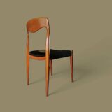 Set of 5 Niels Otto Moller style chairs