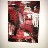 Abstract canvas painting