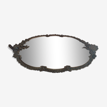 Miroir en  bronze doré du 19e siècle 74x46cm