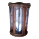 Rounded wall display case
