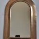Original vintage Moroccan brass mirror, arch shape, 48 x 32 cm