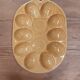 Egg plate in slipware