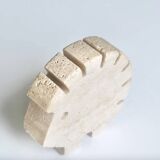 Fratelli Mannelli travertine hedgehog sculpture, 1970s