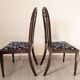 Pair of English Sheraton chairs in mahogany early twentieth century