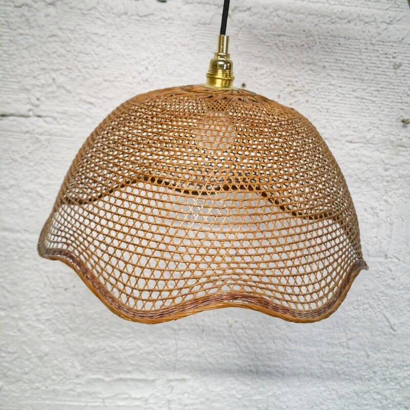 Rattan pendant light