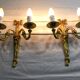 Pair of sconces Bronze 2 lights Louis XVI style