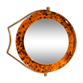 Double-sided tilt mirror 70's lucite