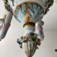 Old chandelier Capodimonte porcelain Italy 6 arms