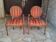 Set of 2 Louis XVI medallion armchairs
