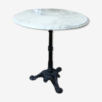 Old marble bistro table