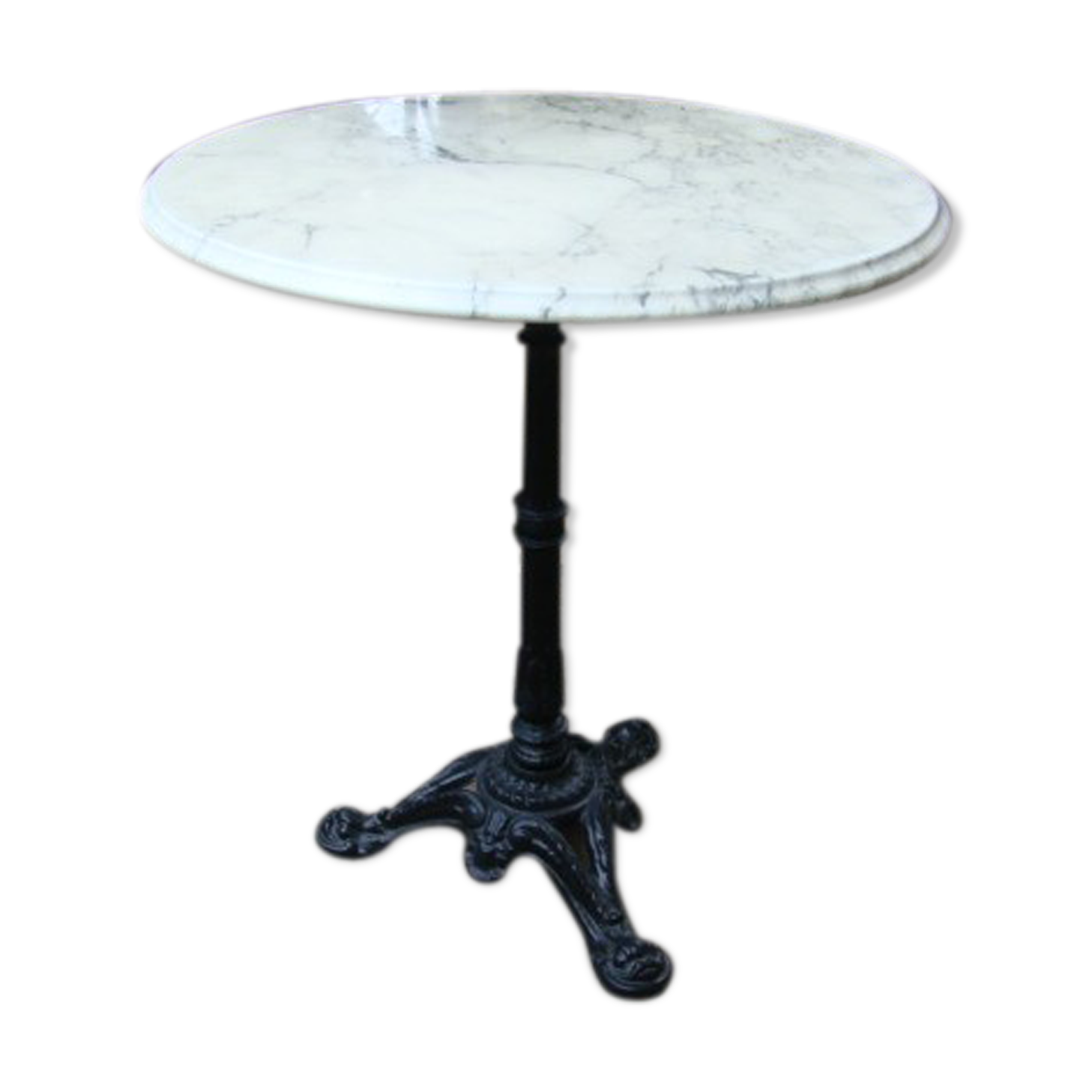 Table bistrot marbre ancienne Selency