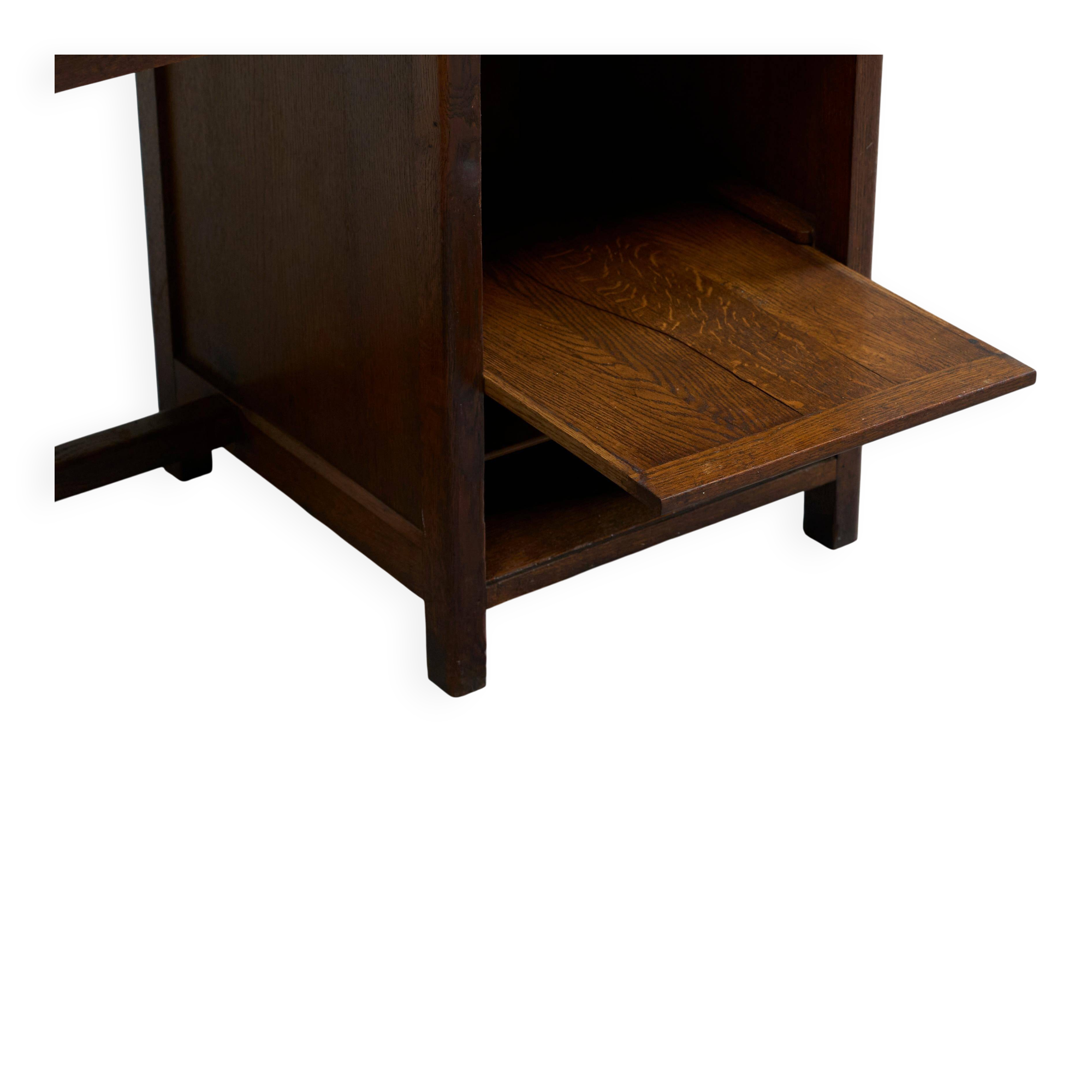 AVEA Furniture Solid Oak Desk 1930s
