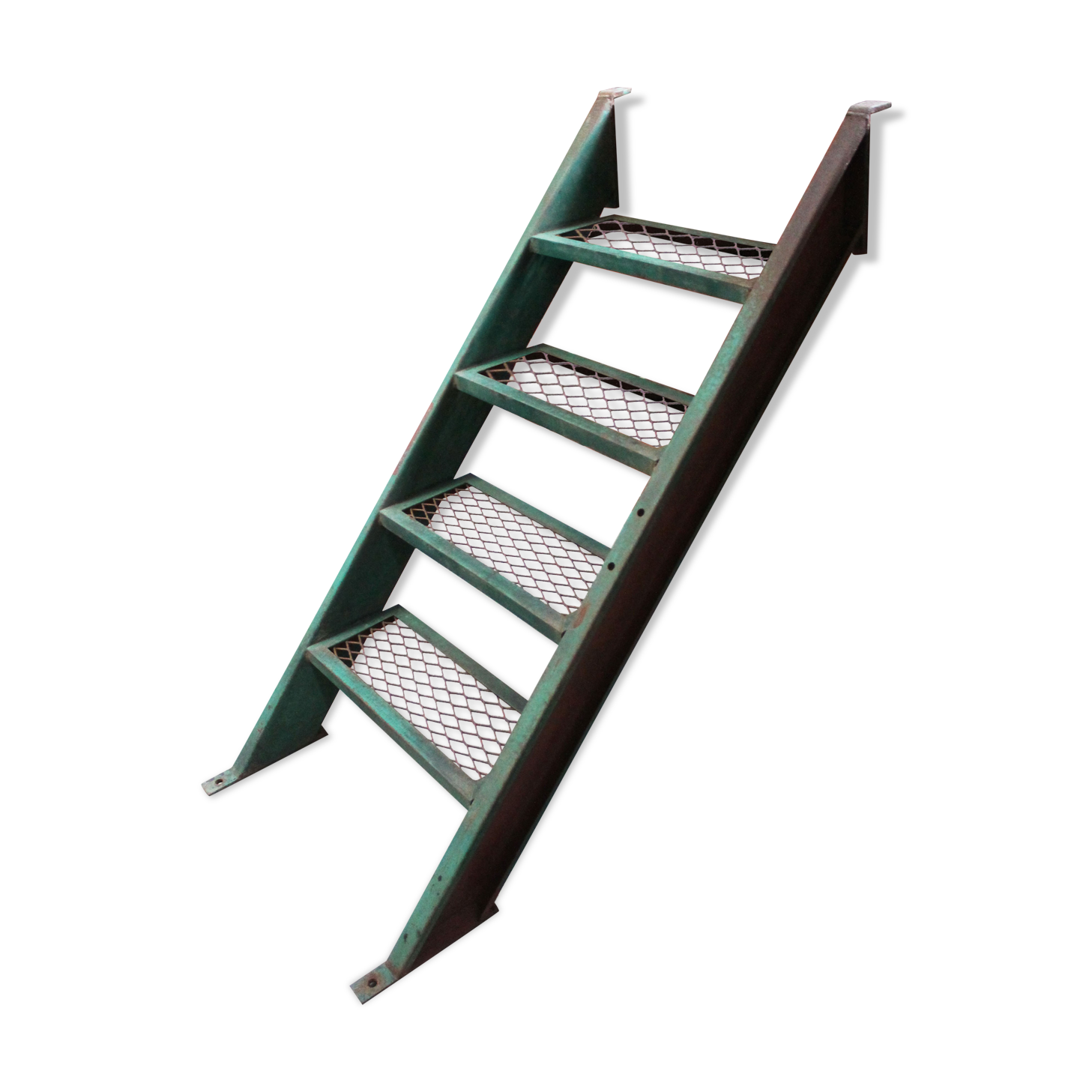 Industrial metal staircase