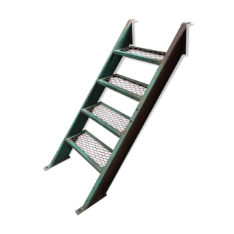 Industrial metal staircase