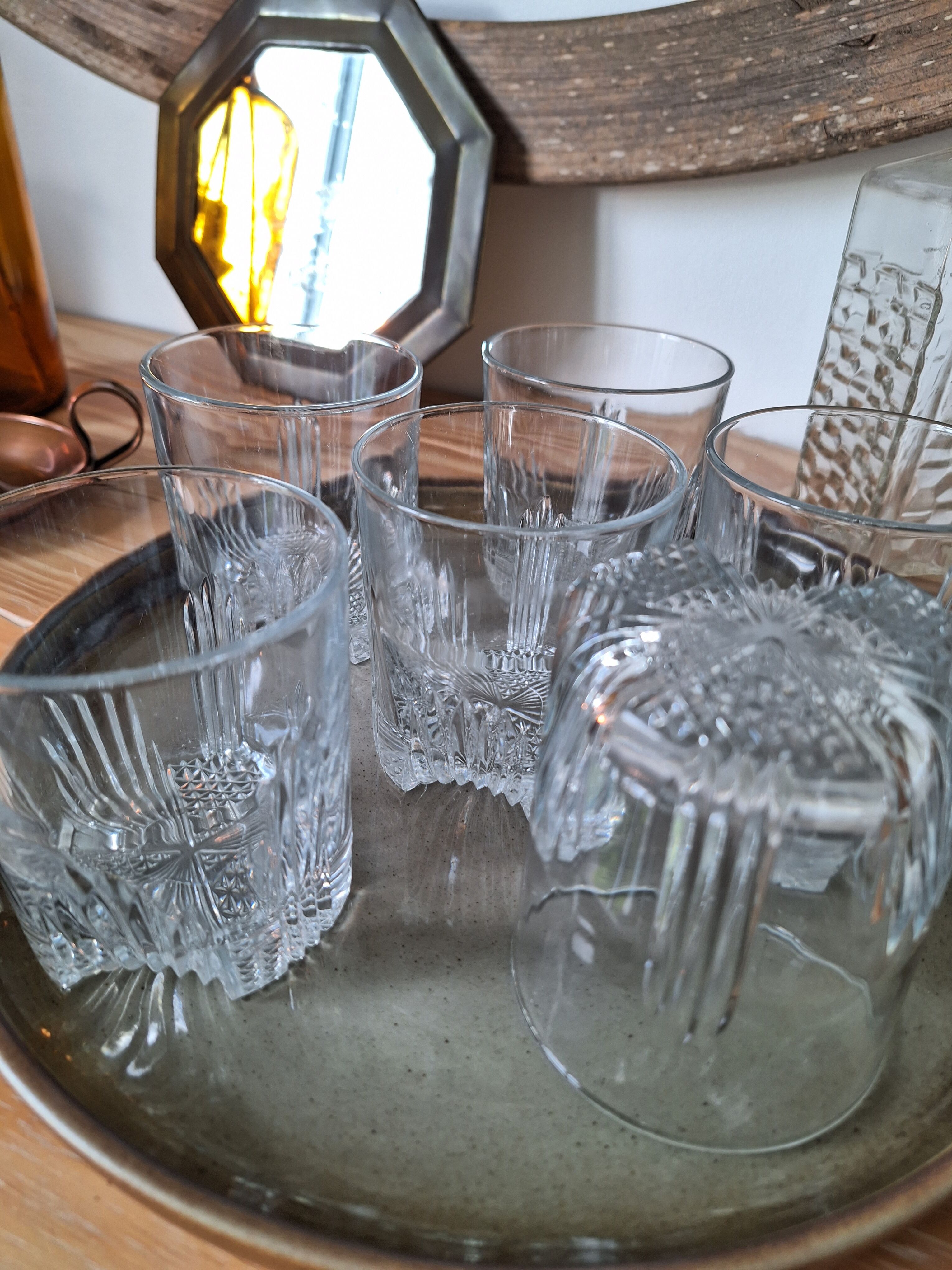 Art Deco whisky glasses