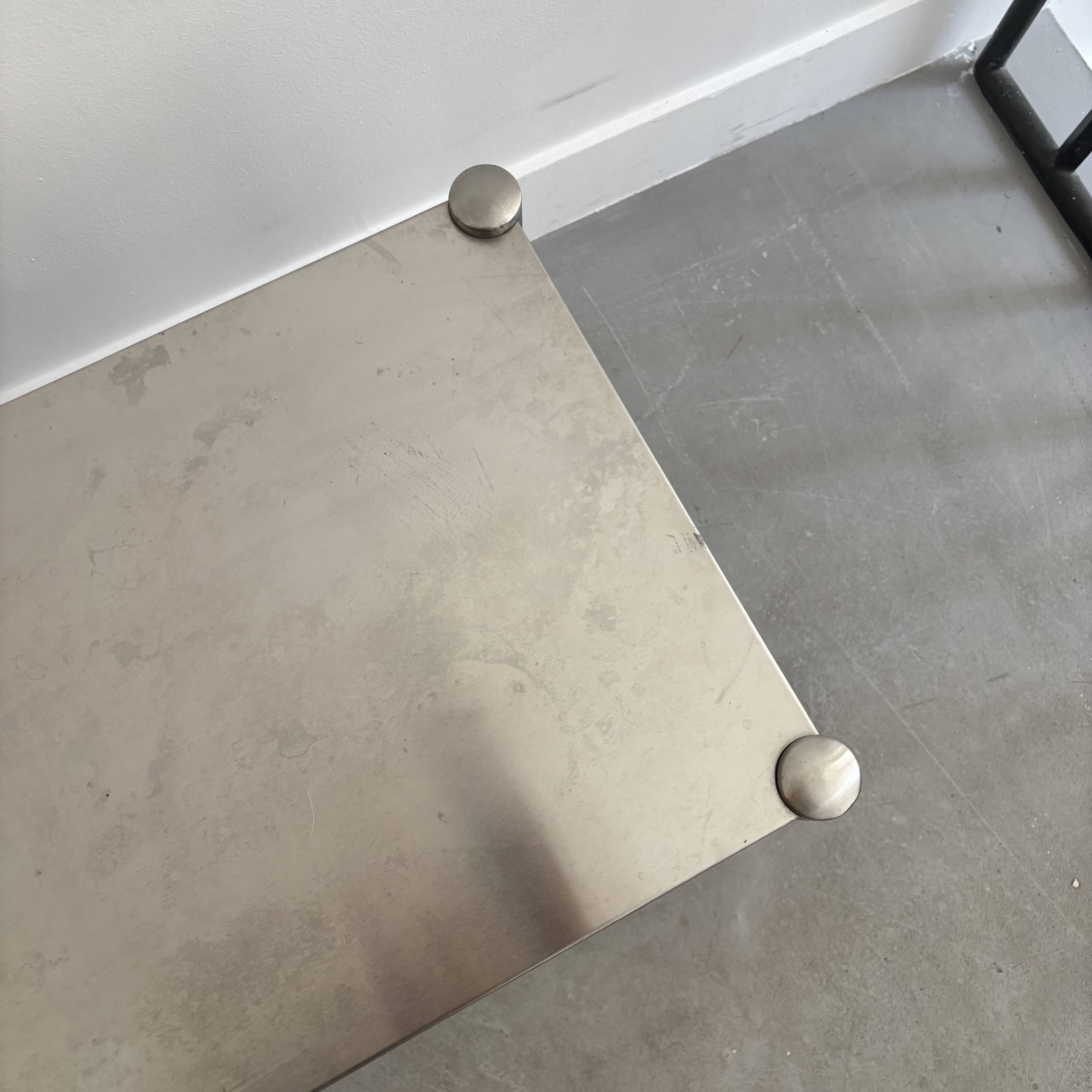 Vintage stainless steel bench