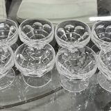 Set of 08 Saint-Louis champagne glasses