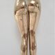 Massive brass anthropomorphic nutcracker vintage woman legs
