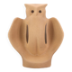 Owl lamp in beige ceramic, 1970s