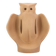 Owl lamp in beige ceramic, 1970s