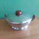 Art Deco sugar cream in silver metal