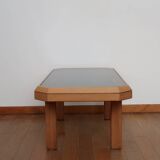 Scandinavian coffee table smoked glass