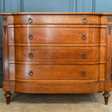 Chest of drawers 1900 Louis XVI style Marquetry 5 drawers