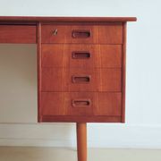 Bureau en teck massif danois vintage