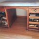 Art Deco oak desk - "orientalist"