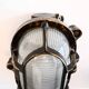 Antique Holophane wall lamp in patinated bronze