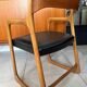 Vintage Baumann sleigh armchair